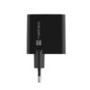 Univerzální USB nabíječka Natec RIBERA GaN 45W, 1X USB-A, 1X USB-C, černá