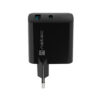 Univerzální USB nabíječka Natec RIBERA GaN 45W, 1X USB-A, 1X USB-C, černá