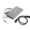 rhino-go-grey-6 Externí box pro HDD 2,5" USB 3.0 Natec Rhino Go, šedý, hliníkové tělo