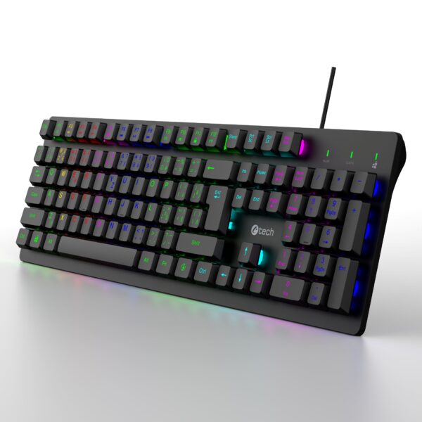 Herní klávesnice C-TECH Riven (GKB-16), RGB, USB
