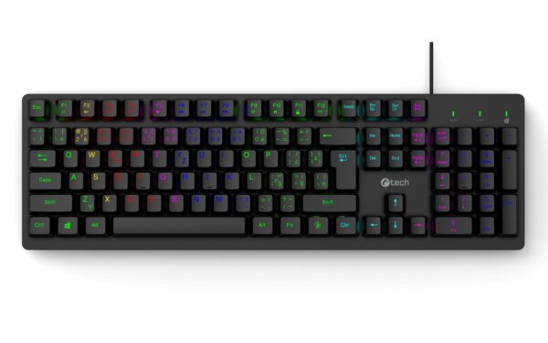 Herní klávesnice C-TECH Riven (GKB-16), RGB, USB