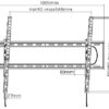 rozmer Držák Brateck LP73-69T pro TV 60"-120" 120kg polohovatelný nástěnný Heavy Duty