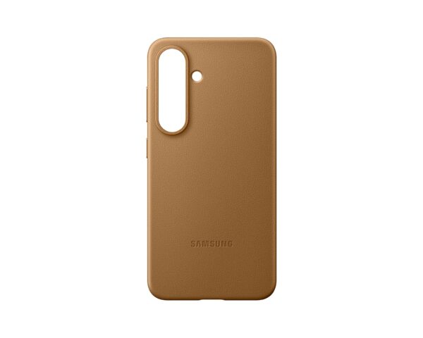 Samsung Ochranný kryt z veganské kůže pro Galaxy S25 Brown