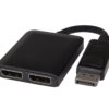PremiumCord  adaptér DisplayPort  -  2x DisplayPort, rozšíření + zrcadlení obrazu, 4K*2K@30Hz