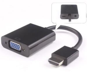 sn-105 Předvodník HDMI na VGA se zvukem 3,5mm jack- černý