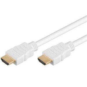 sn-136 PremiumCord HDMI High Speed + Ethernet kabel,bílý, zlacené konektory, 3m
