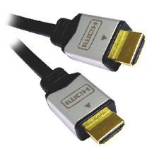 sn-144 PremiumCord kabel HDMI M/M, zlac.a kovové HQ, 5m