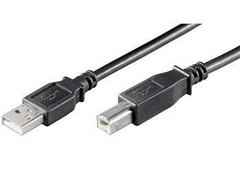 sn-145 PremiumCord Kabel USB 2.0, A-B, 5m, černá