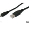 sn-148 PremiumCord Kabel micro USB 2.0, A-B 20cm, černá