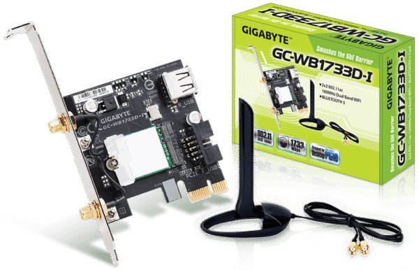 GIGABYTE PCI-E Wifi+BT 1733MBps 802.11a/b/g/n/ac