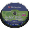 VERBATIM CD-RW 80min. 8-12x, 10 cake