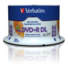 VERBATIM DVD+R DL (8xPrintable, 8,5GB), 50 cake