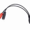 sn-8 Kabel CABLEXPERT rozdvojka jack 3,5mm (4 pólový) na 2x3,5mm M/F, 20cm, černý