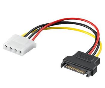 sn2_s-1 PremiumCord Napájecí redukce Molex 5.25" F - S-ATA M