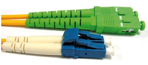 Patchcord FO duplex LC-SC/APC  9/125um SM, 1m, OS2