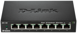 sni-6 D-Link DES-108 kovový 8-port 10/100 Desktop Switch