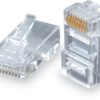 Konektor RJ45 CAT5E UTP 8p8c pro drát 100ks bal.