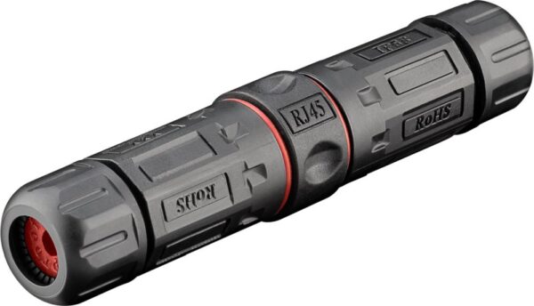 spojka PremiumCord Vodotěsný propojovací box 2x RJ45 female (8P8C) pro kabely Cat.6, stíněný