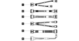 sr650v3_s-1 ThinkSystem SR650 V3 2.5" Front BP1 SAS/SATA cable