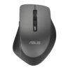 ASUS WT425/Ergonomická/Optická/Pro praváky/1 600 DPI/Bezdrátové USB/Šedá