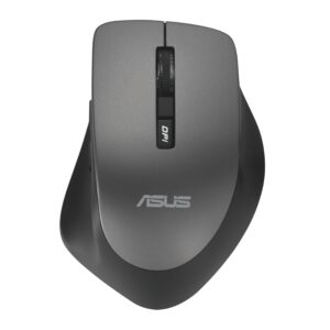 ASUS WT425/Ergonomická/Optická/Pro praváky/1 600 DPI/Bezdrátové USB/Šedá