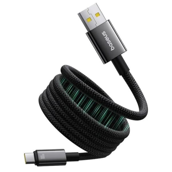 Baseus Magnetický nabíjecí kabel Tungsten USB/USB-C 1m 100W černý