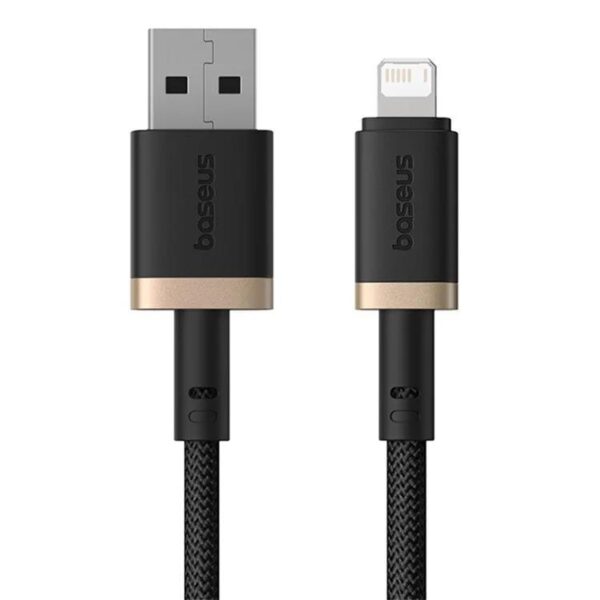 Baseus Rychlonabíjecí kabel Dura USB/Lightning 1m 2.4A černo zlatý