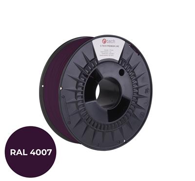 Tisková struna (filament) C-TECH PREMIUM LINE, PLA, purpurová fialková, RAL4007, 1,75mm, 1kg