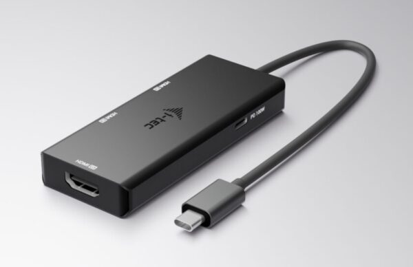 i-tec USB-C Triple 4K HDMI Video Adapter, Power Delivery 100W