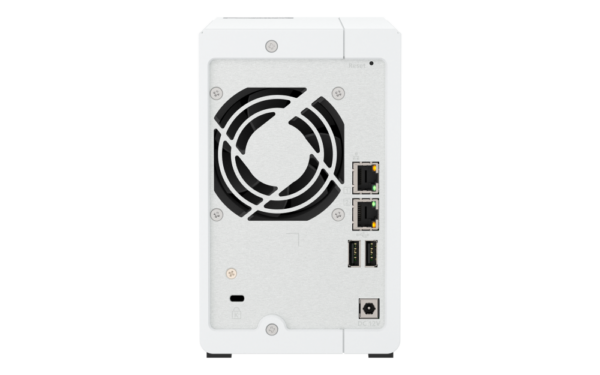 ts_216g_back-1 QNAP TS-216G (4core 2,0GHz + NPU, 4GB RAM, 2x SATA, 1x GbE, 1x 2,5GbE, 2x USB 2.0, 1x USB 3.2)