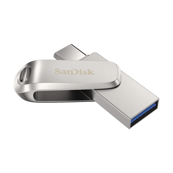 SanDisk Ultra Dual Drive Luxe/128GB/USB 3.1/USB-A + USB-C/Stříbrná