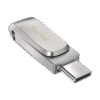 SanDisk Ultra Dual Drive Luxe/512GB/USB 3.0/USB-A + USB-C/Stříbrná