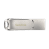 SanDisk Ultra Dual Drive Luxe/512GB/USB 3.0/USB-A + USB-C/Stříbrná