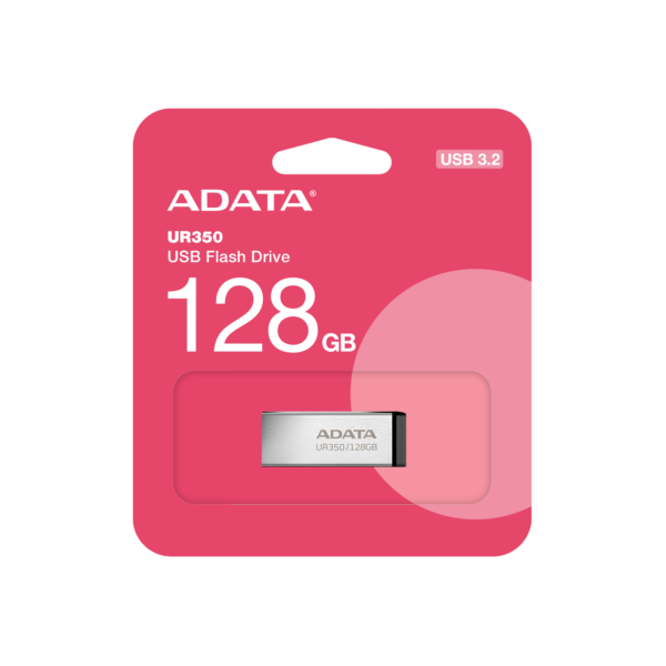 ADATA UR350/128GB/USB 3.2/USB-A/Černá