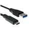 Kabel C-TECH USB 3.0 AM na Type-C kabel (AM/CM), 2m, černý