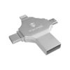 viking_flash_silver_1000-3- Viking 4v1/Flash USB/16GB/USB 3.0/USB-A + USB-C/+ Adaptér/Stříbrná