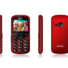 EVOLVEO EasyPhone XS, mobilní telefon pro seniory, červený