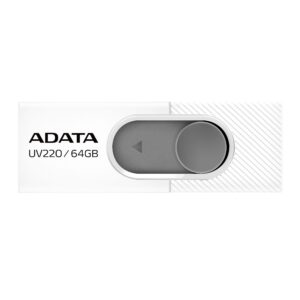 white-grey-1 ADATA UV220/64GB/USB 2.0/USB-A/Bílá