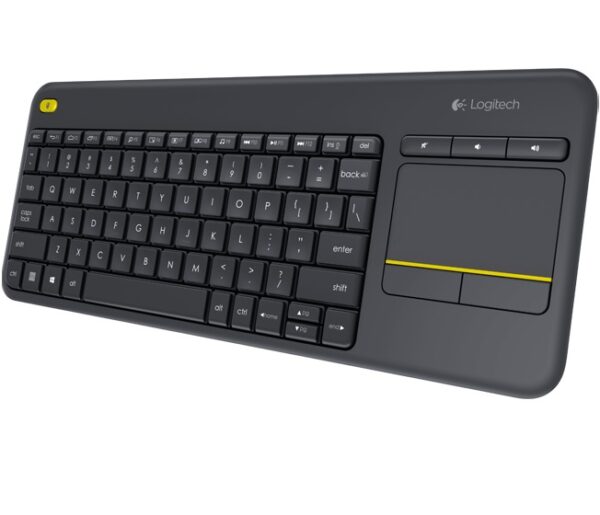 Logitech K400 plus/Bezdrátová USB/US layout/Černá