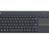 Logitech K400 plus/Bezdrátová USB/CZ-SK layout/Černá