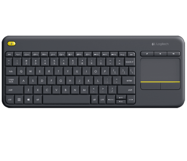 Logitech K400 plus/Bezdrátová USB/CZ-SK layout/Černá