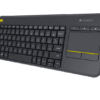 Logitech K400 plus/Bezdrátová USB/CZ-SK layout/Černá