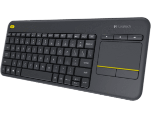 Logitech K400 plus/Bezdrátová USB/CZ-SK layout/Černá