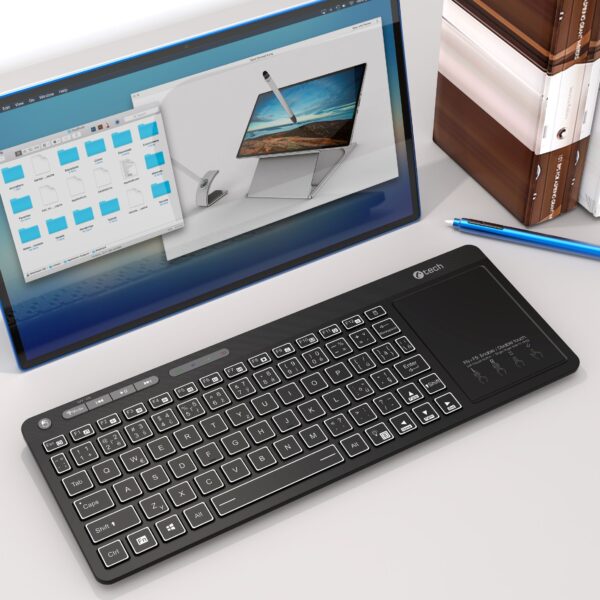 wltk-2 Klávesnice C-TECH WLTK-03, Dual, Touchpad