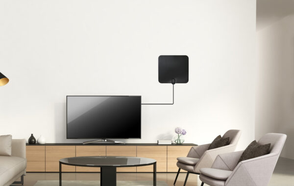 zed-2 EVOLVEO Xany 2C LTE 230/5V, aktivní pokojová anténa FM/DAB+/DVB-T/T2, filtr LTE