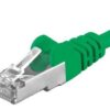 Premiumcord Patch kabel CAT6a S-FTP, RJ45-RJ45, AWG 26/7 5m, zelená