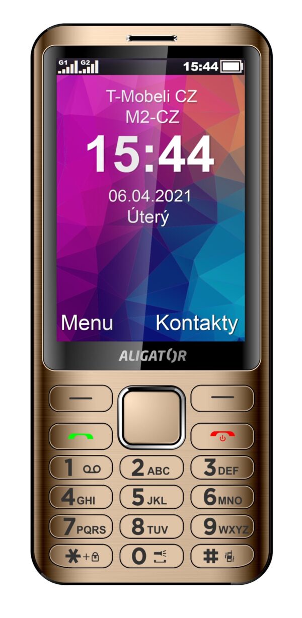 zlaty ALIGATOR D950 Dual sim zlatý