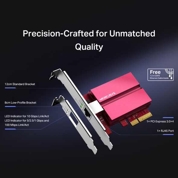 Mercusys MA510E 10Gb PCIe Network Adapter