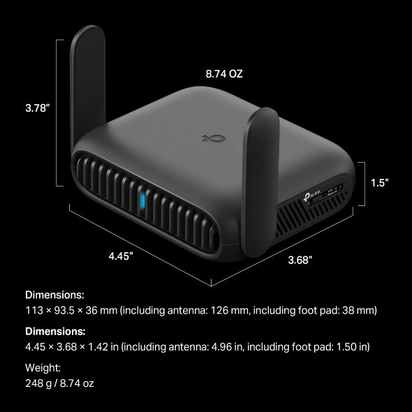 TP-LINK TL-WR3602BE BE3600 WiFi7 Pocket Router