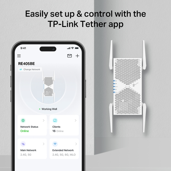 04-13 TP-Link RE405BE BE6500 Wi-Fi 7 Range Extender